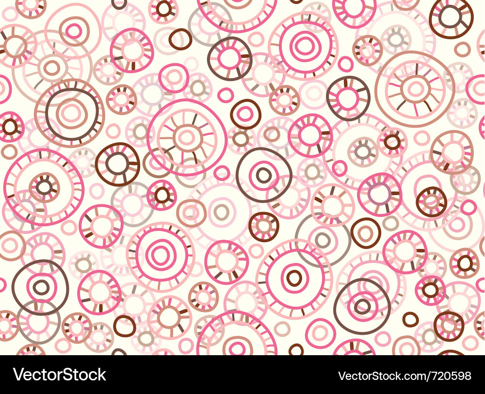 Retro Circle Pattern Vector Image