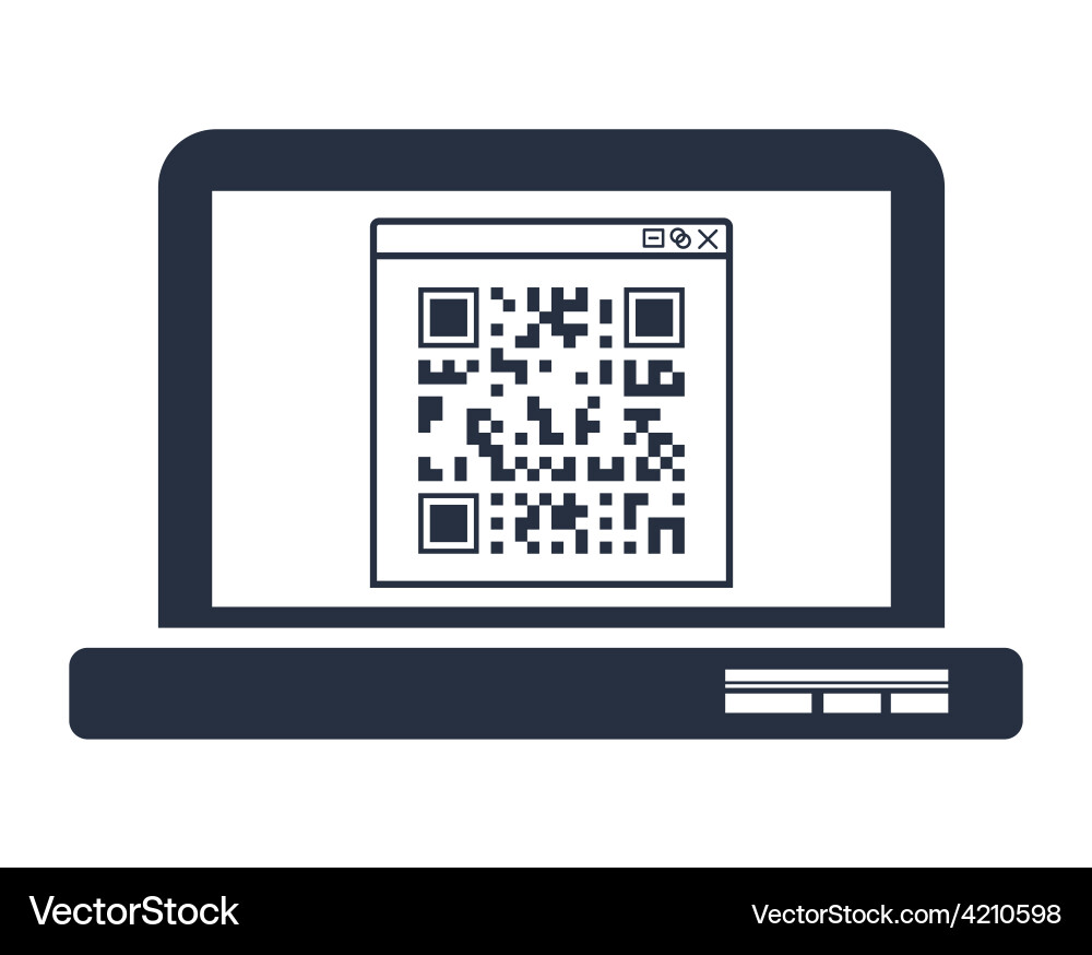 Scan qr code design vector image