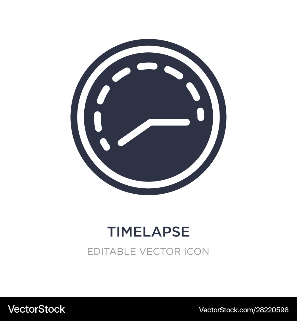 Timelapse icon on white background simple element Timelapse icon on white background simple element vector image