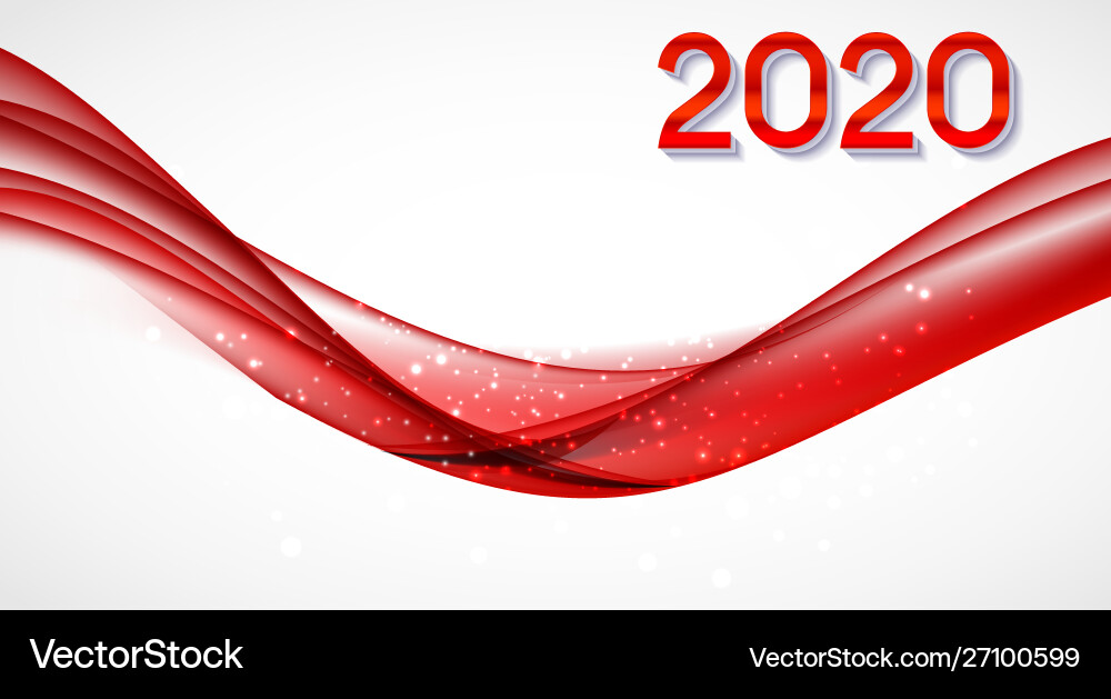 2020 abstract new year on background Vector Image