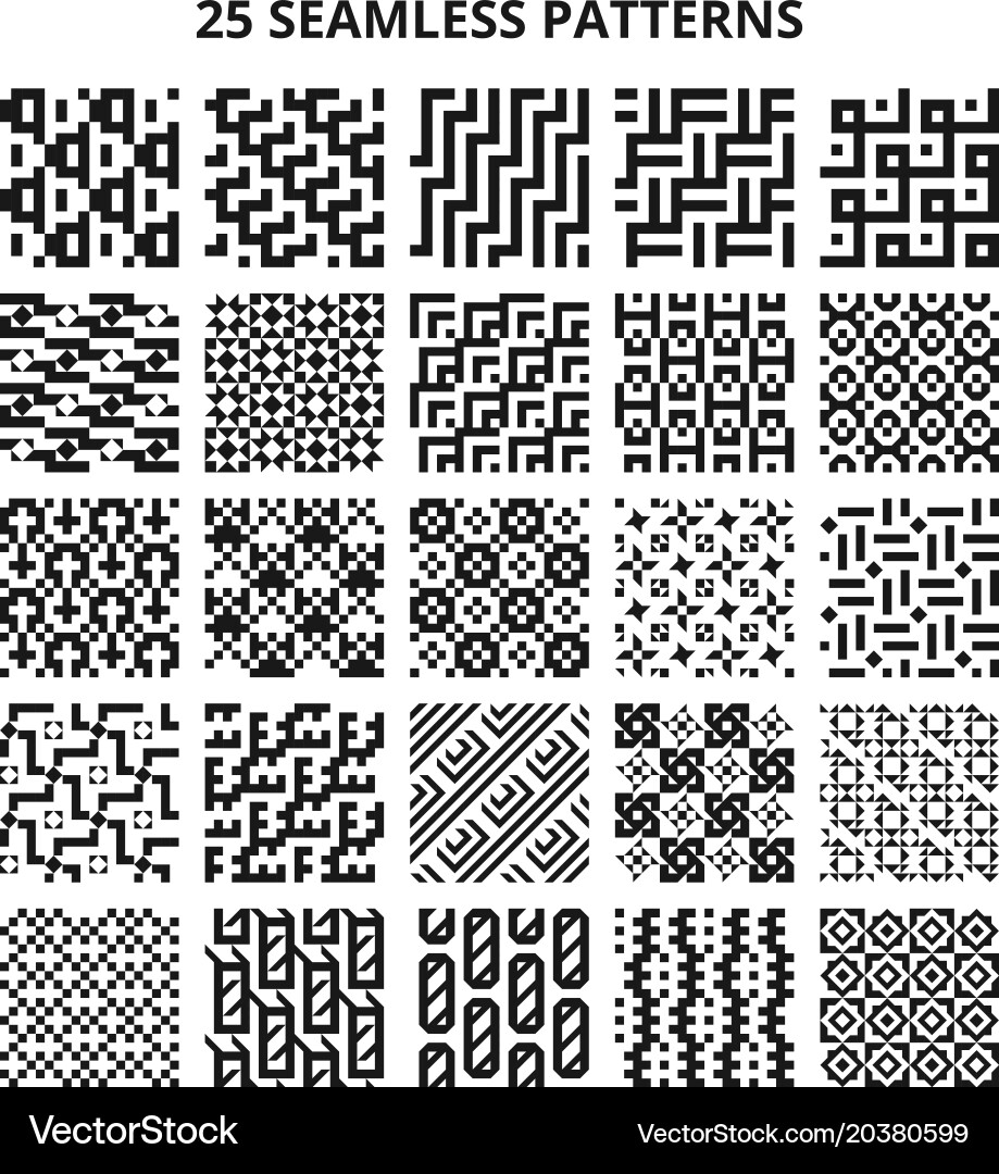Abstract Geometric Patterns vector image