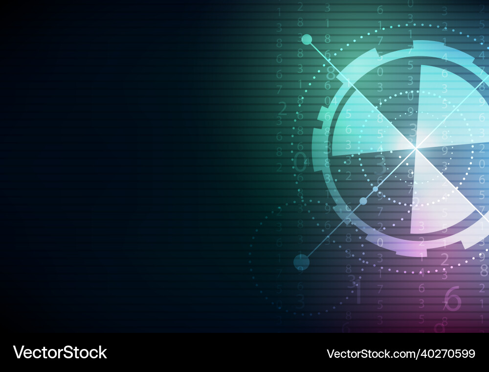 Abstract technology display cyber data Abstract technology display cyber data vector image