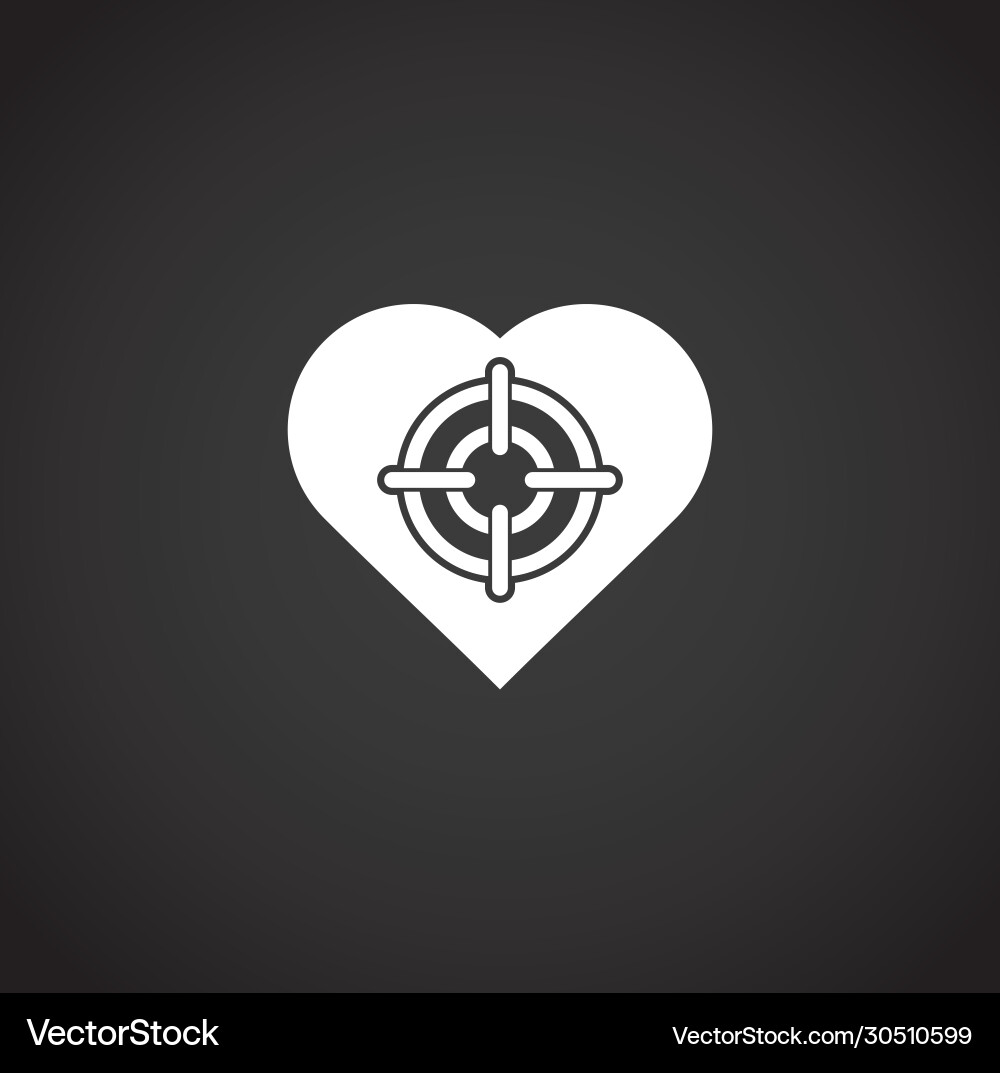 Aim related icon on background for graphic and web Aim related icon on background for graphic and web vector image