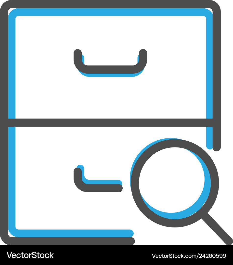 Archive icon design interaction line Archive icon design interaction line vector image