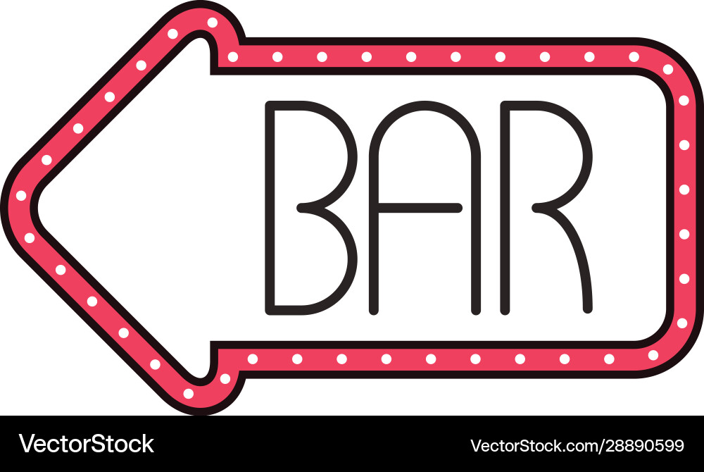 Bar arrow signal indexing icon Vector Image