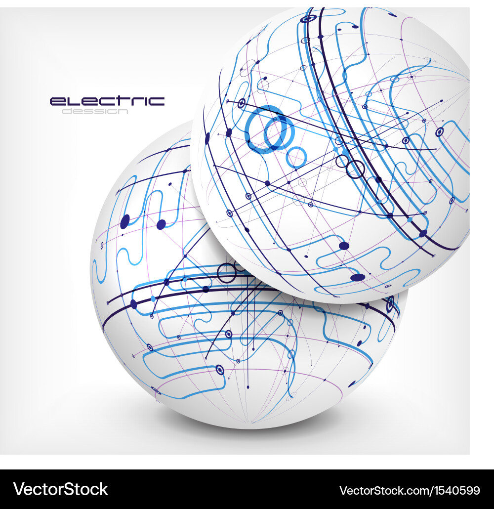 Circuit abstract background vector image