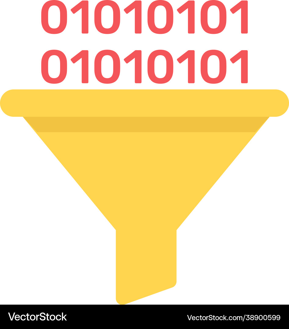 Code filtration Vector Image