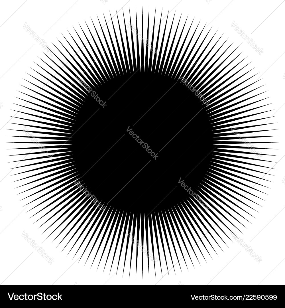 Dynamic Radial Explosion Pattern vector image