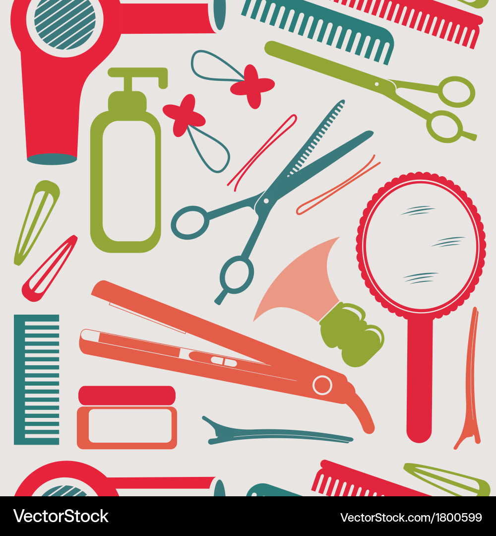 Hairdressing accessories Vector Images \u0026 Graphics for Commercial Use |  VectorStock, image size:1000x1080