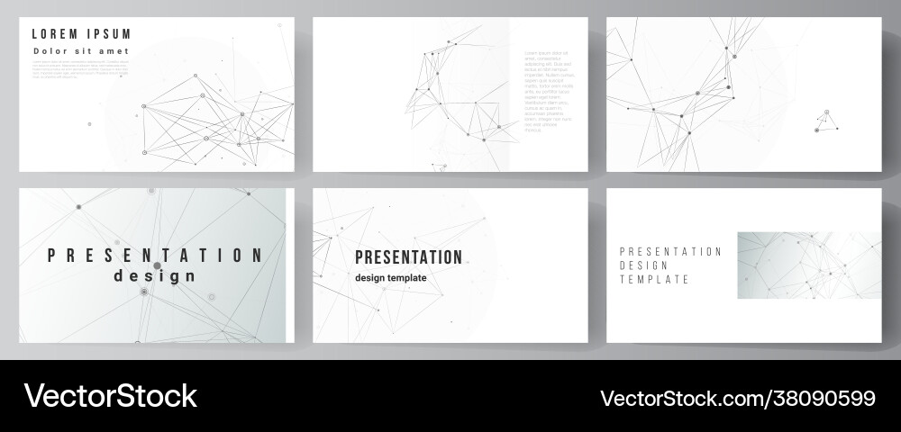 Layout presentation slides design Layout presentation slides design vector image
