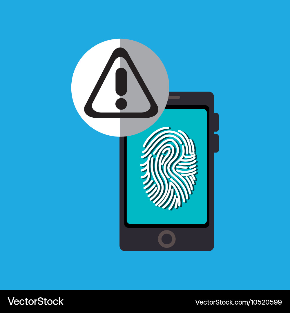 Man smartphone password Vector Image