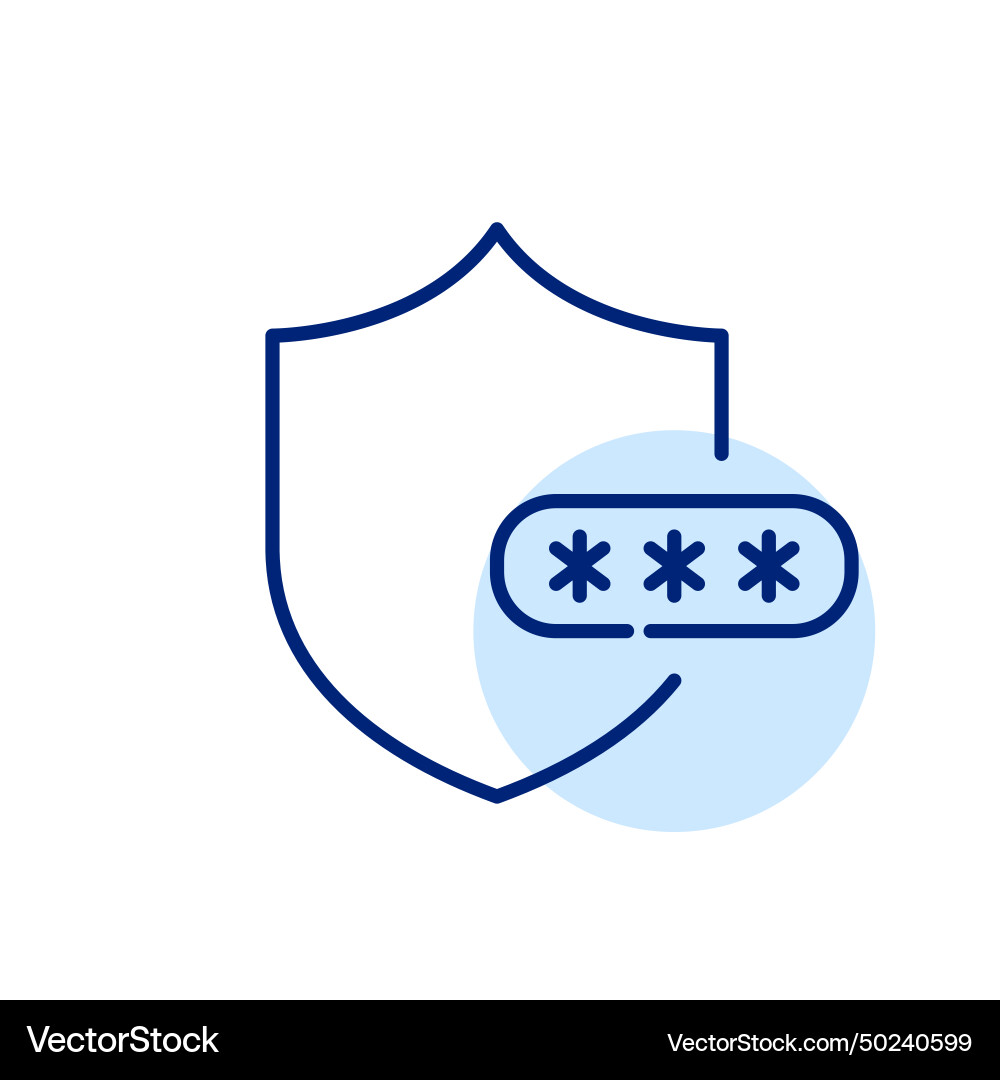 Shield and password dialogue box pixel perfect Shield and password dialogue box pixel perfect vector image