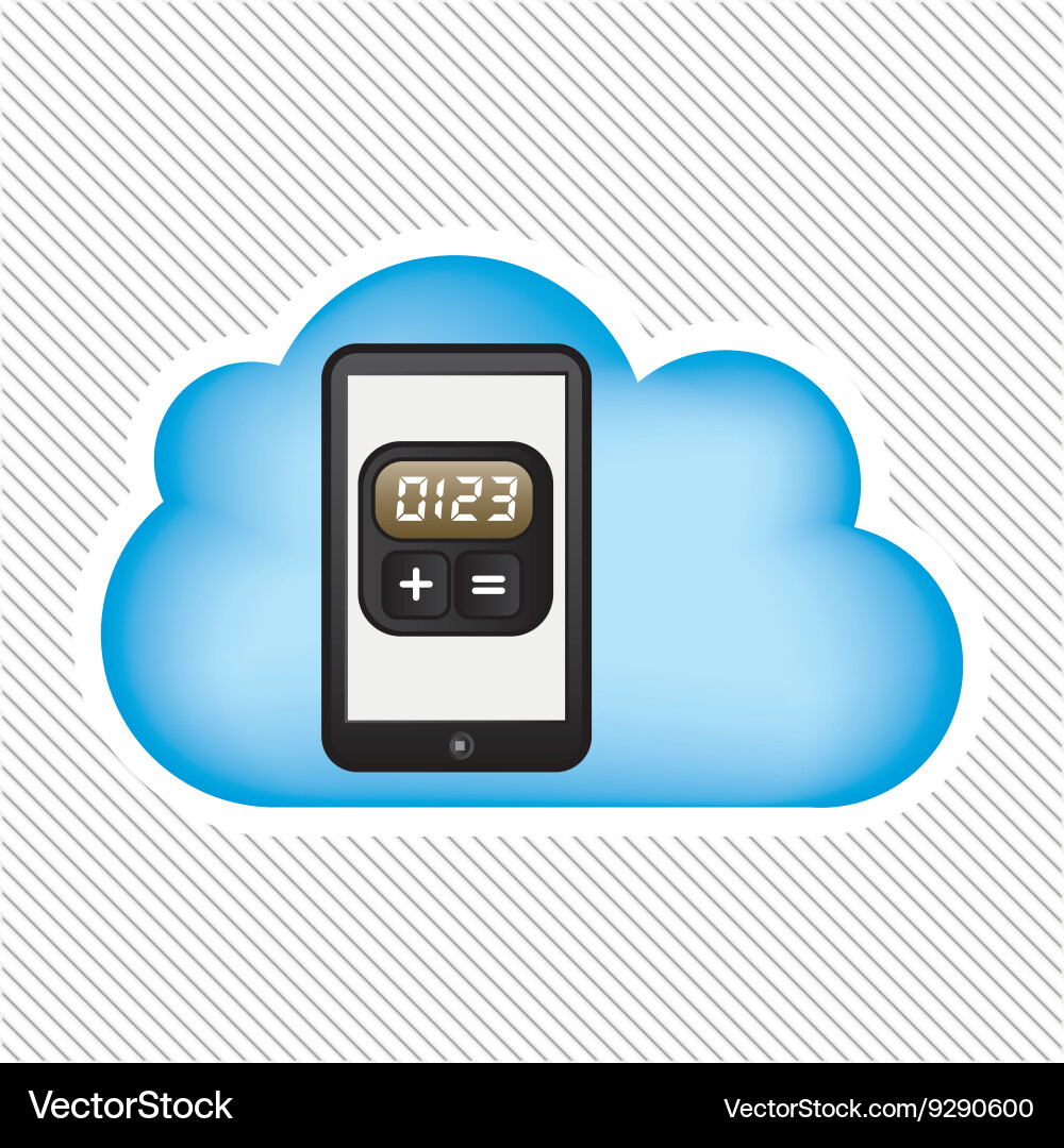 Cloud computing design Vector Image