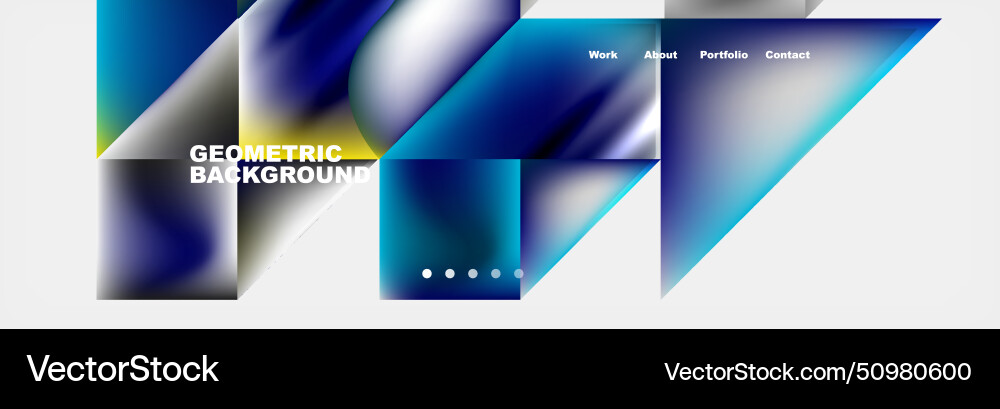 Colorful gradients with abstract geometric shapes Vector Image