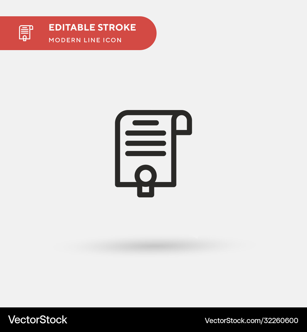 Declaration simple icon Vector Image