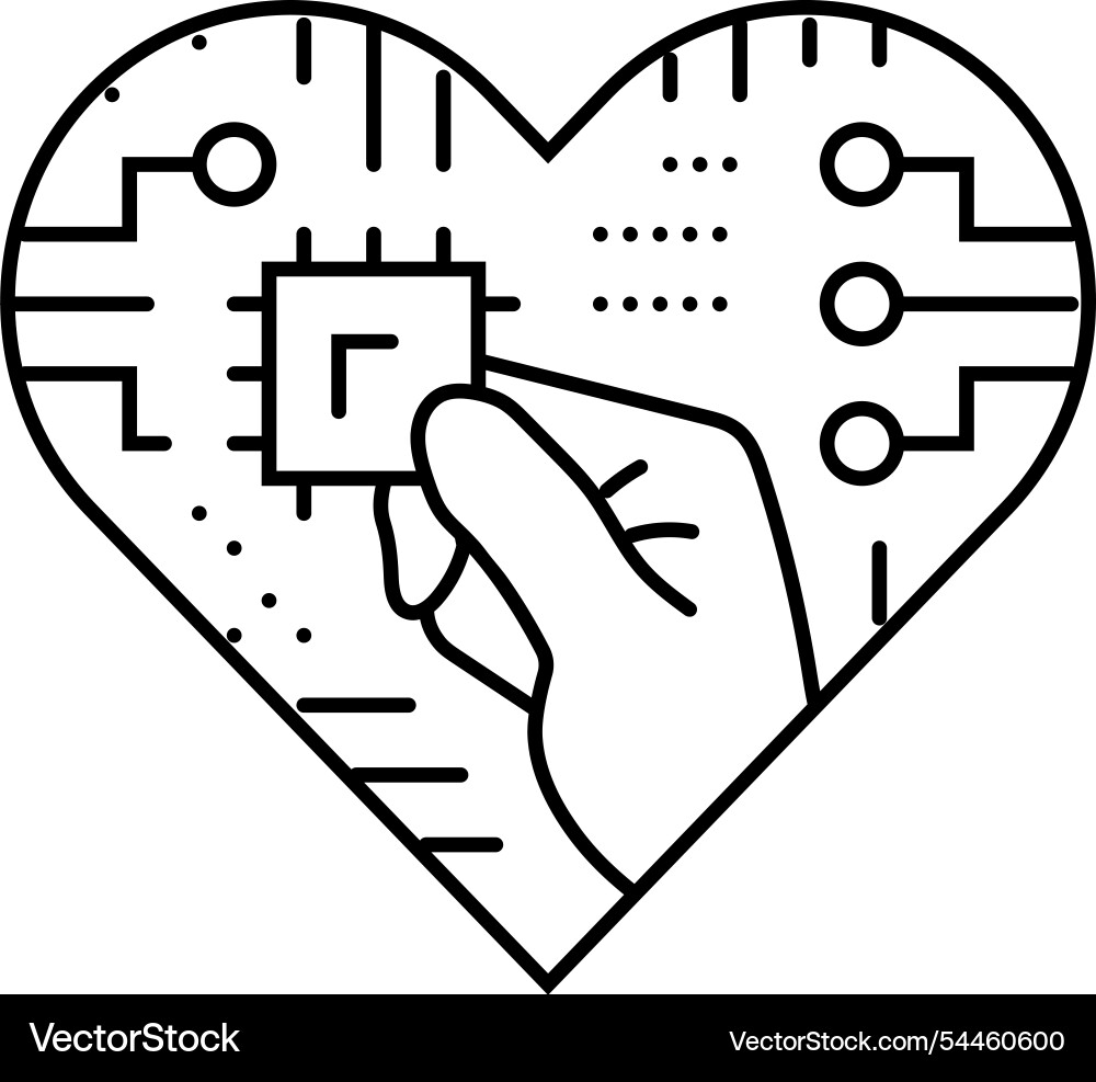 Diy electronics tech enthusiast line icon Diy electronics tech enthusiast line icon vector image
