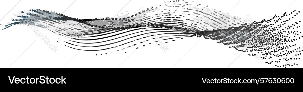 Dynamic wavy lines abstract background design vector image