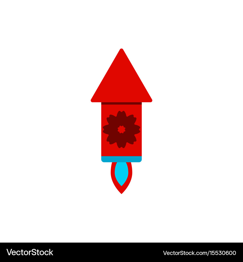 Firecracker rocket of chinese vector image