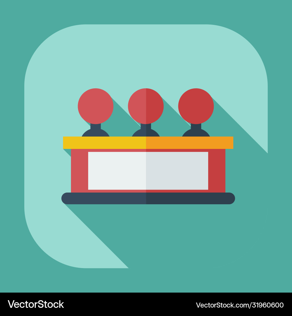 Flat modern design with shadow icons judge Flat modern design with shadow icons judge vector image