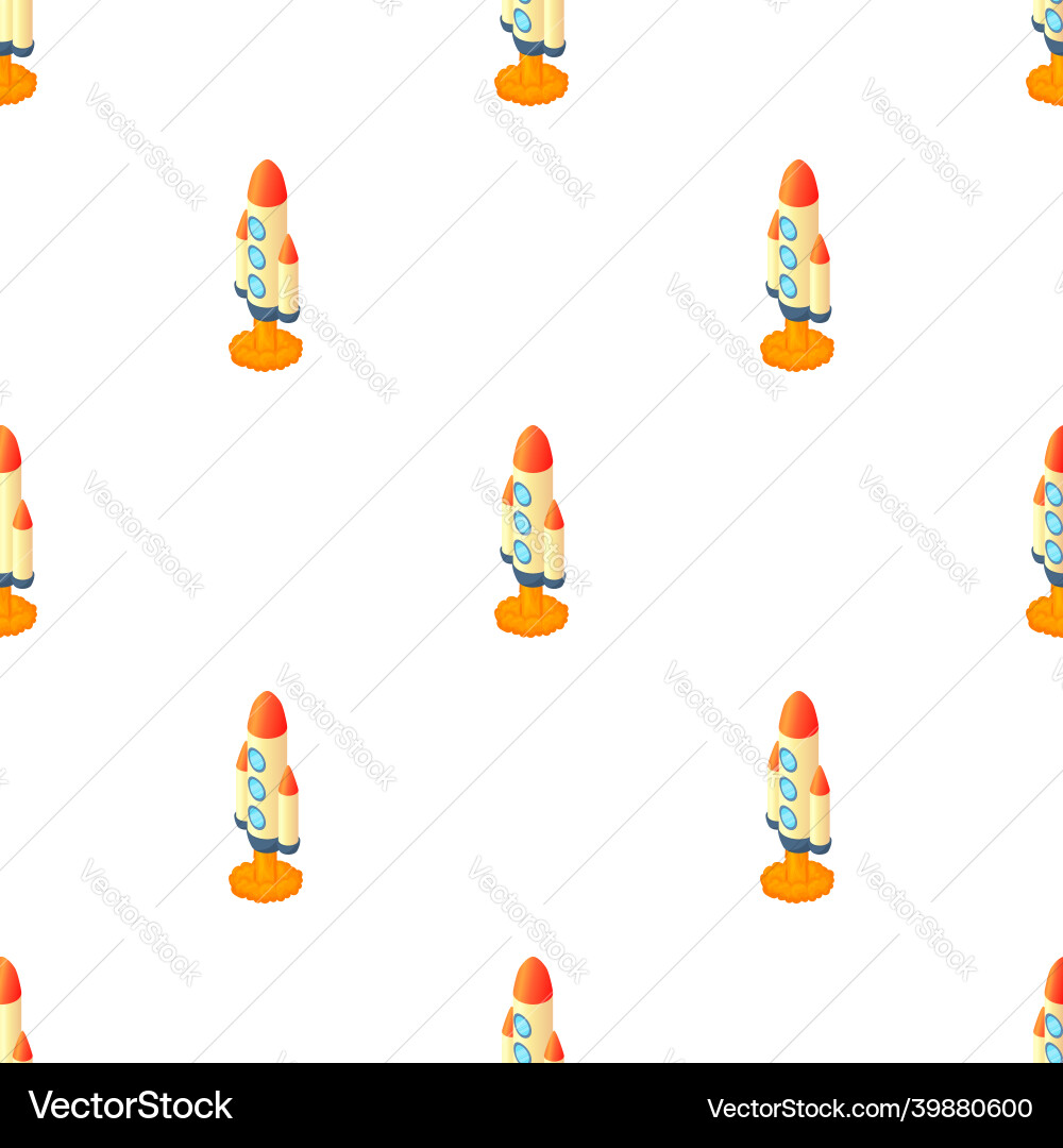 Rocket mit drei Portholes Muster nahtlos Rocket mit drei Portholes Muster nahtlos vektorbild
