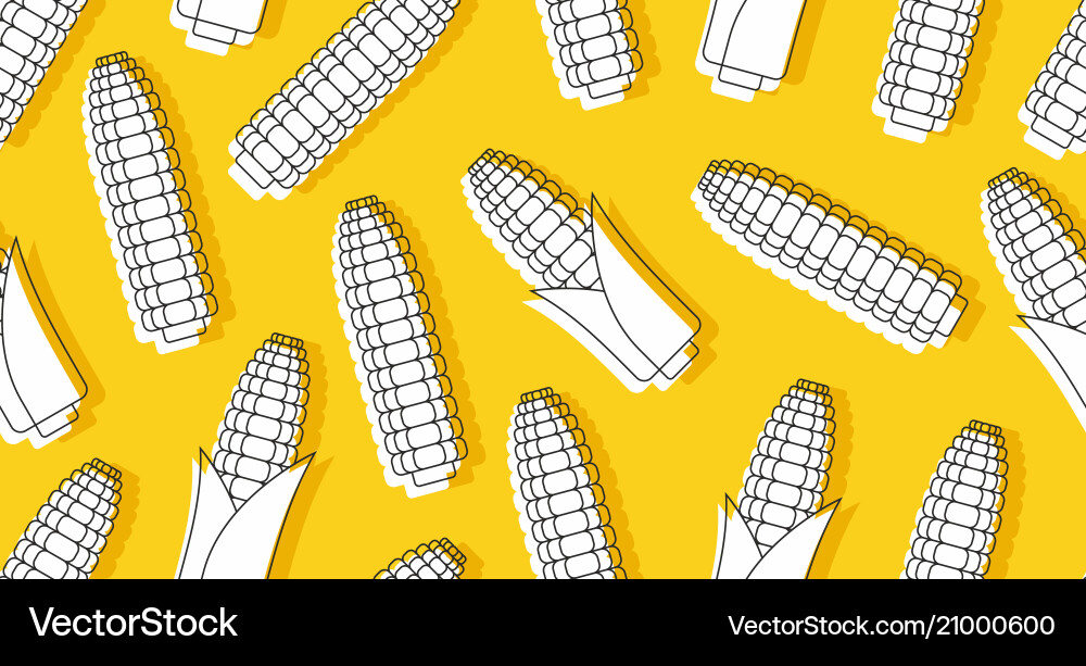Seamless pattern with corn Seamless pattern with corn vector image
