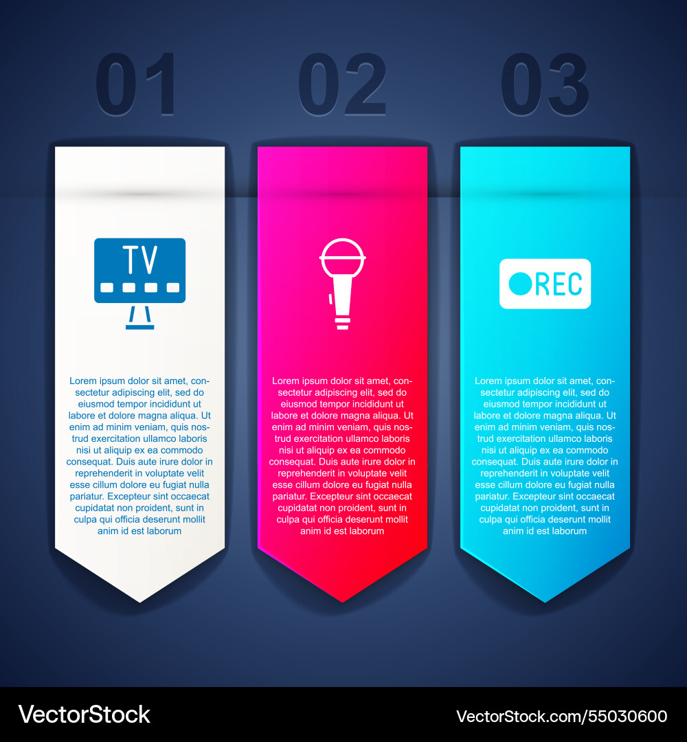 Set smart tv microphone and record button Vector Image