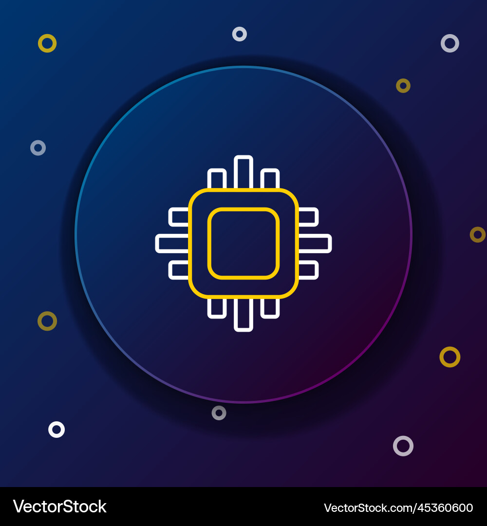 Zeilenrechner mit Mikroschaltungen cpu Zeilenrechner mit Mikroschaltungen cpu vektorbild