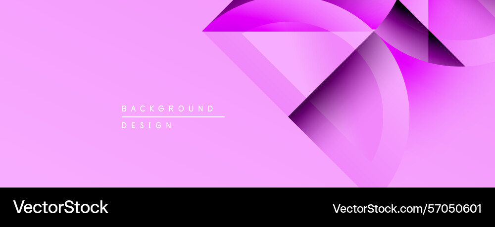 Abstract pink design features dynamic shapes Vector Image