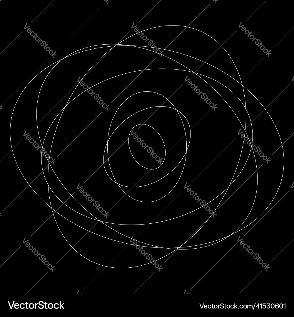 Abstract random circles geometric circular element Vector Image