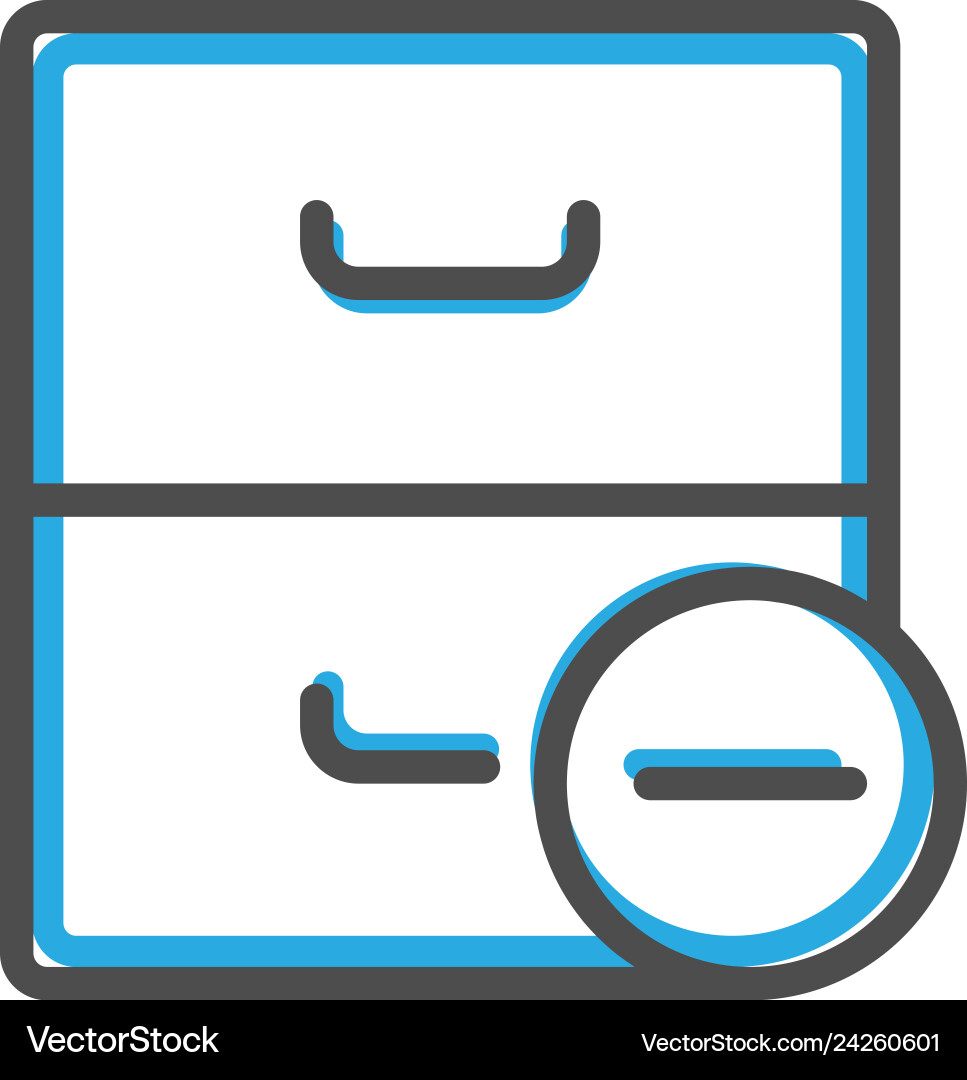 Archive icon design interaction line Archive icon design interaction line vector image