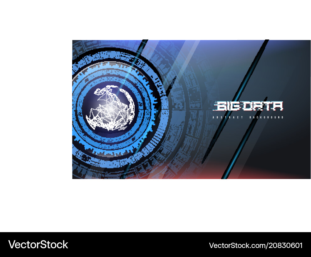 Big data abstract visualization futuristic Big data abstract visualization futuristic vector image