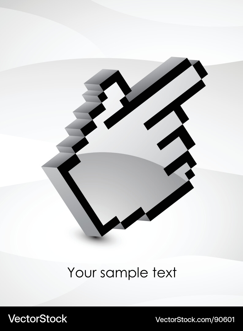 Digital Cursor Icon vector image