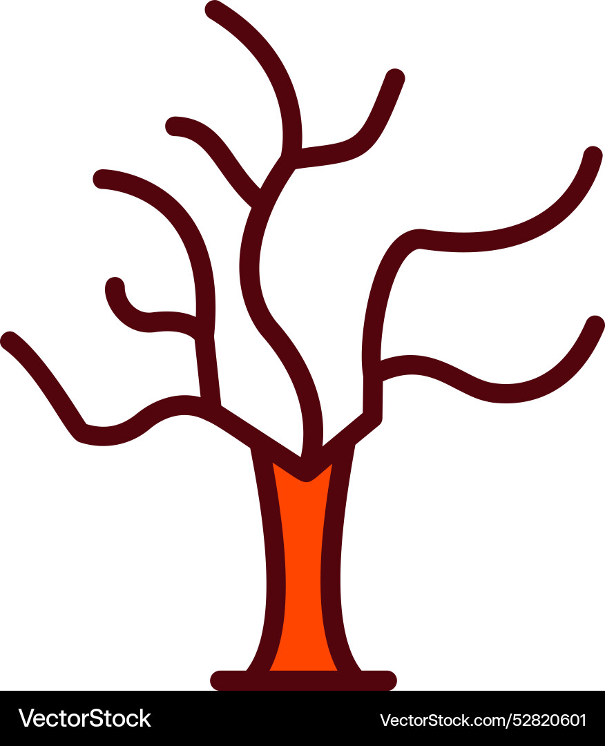 Dry tree icon design Vector Image