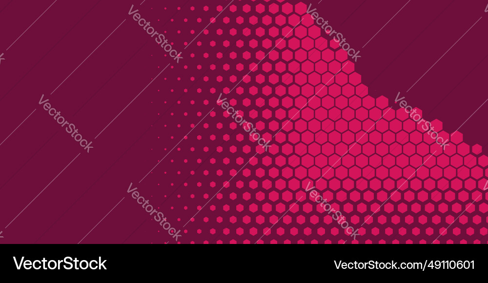 Geometric abstract hexagon two color background Vector Image