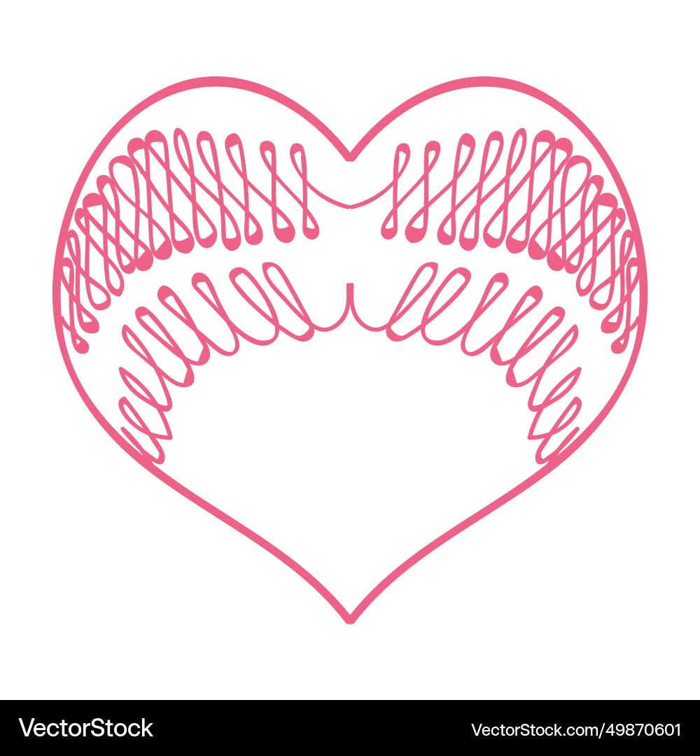 Heart with an openwork pattern open Vector Image