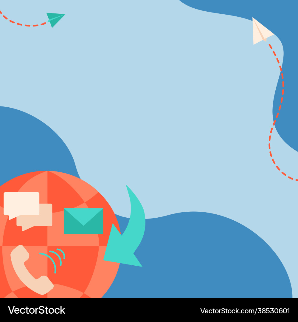 Internet network drawing with colorful messaging Internet network drawing with colorful messaging vector image