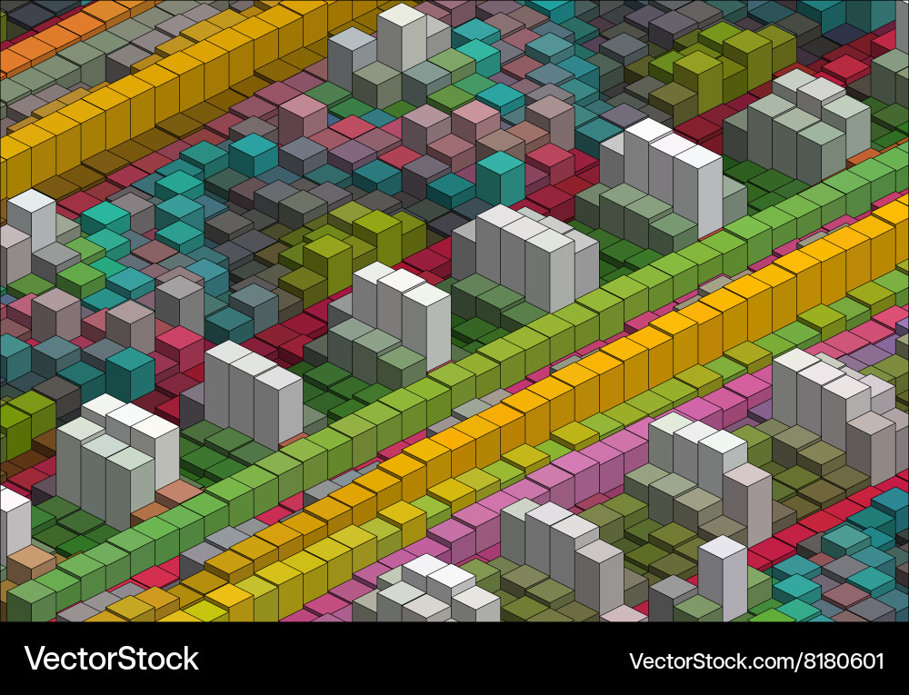 Isometric pattern vector image
