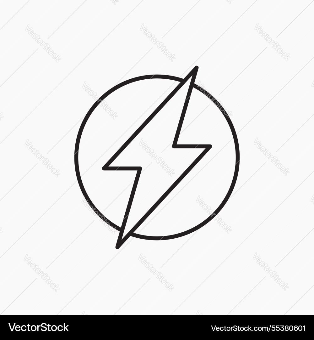 Lightning icon simple Vector Image