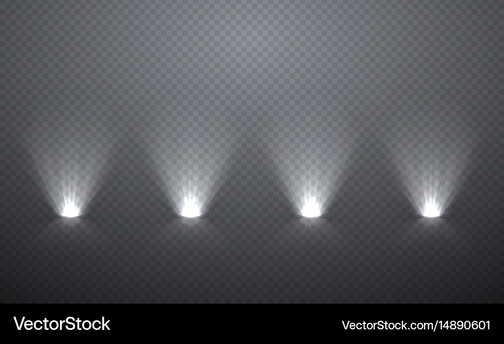 Scene illumination from below transparent effects Vector Image