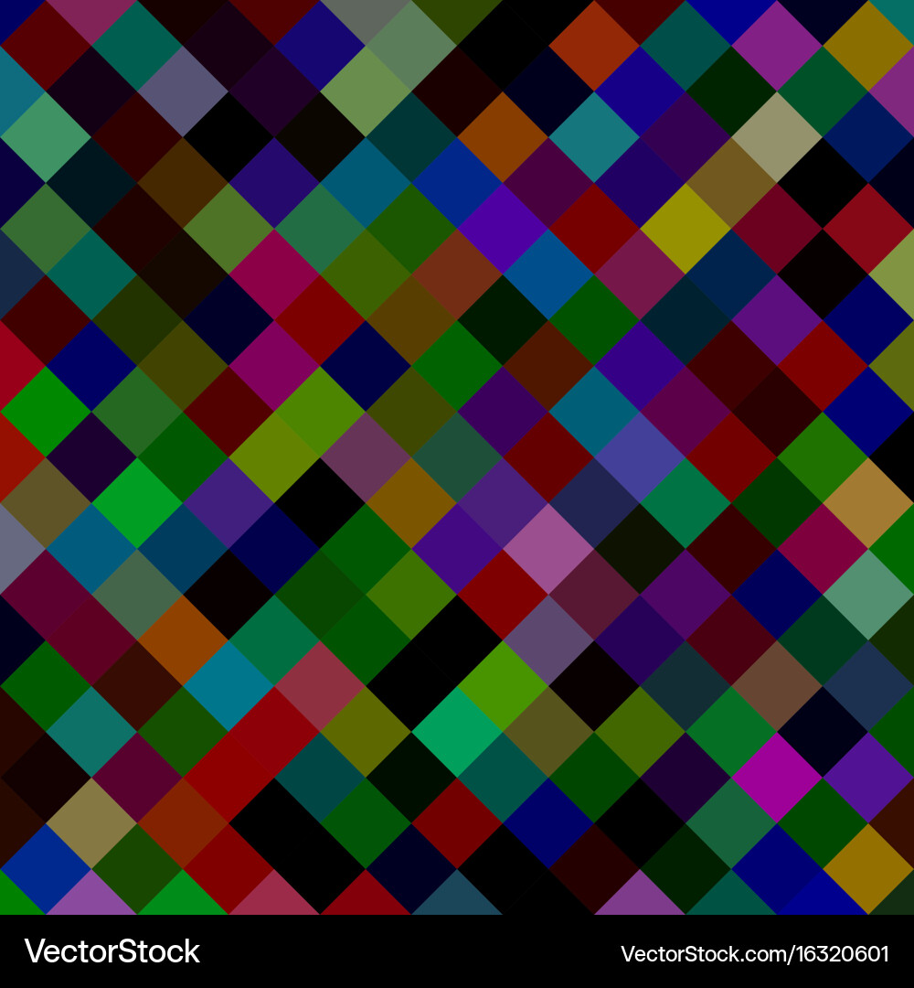 Square pattern background from diagonal squares vector image