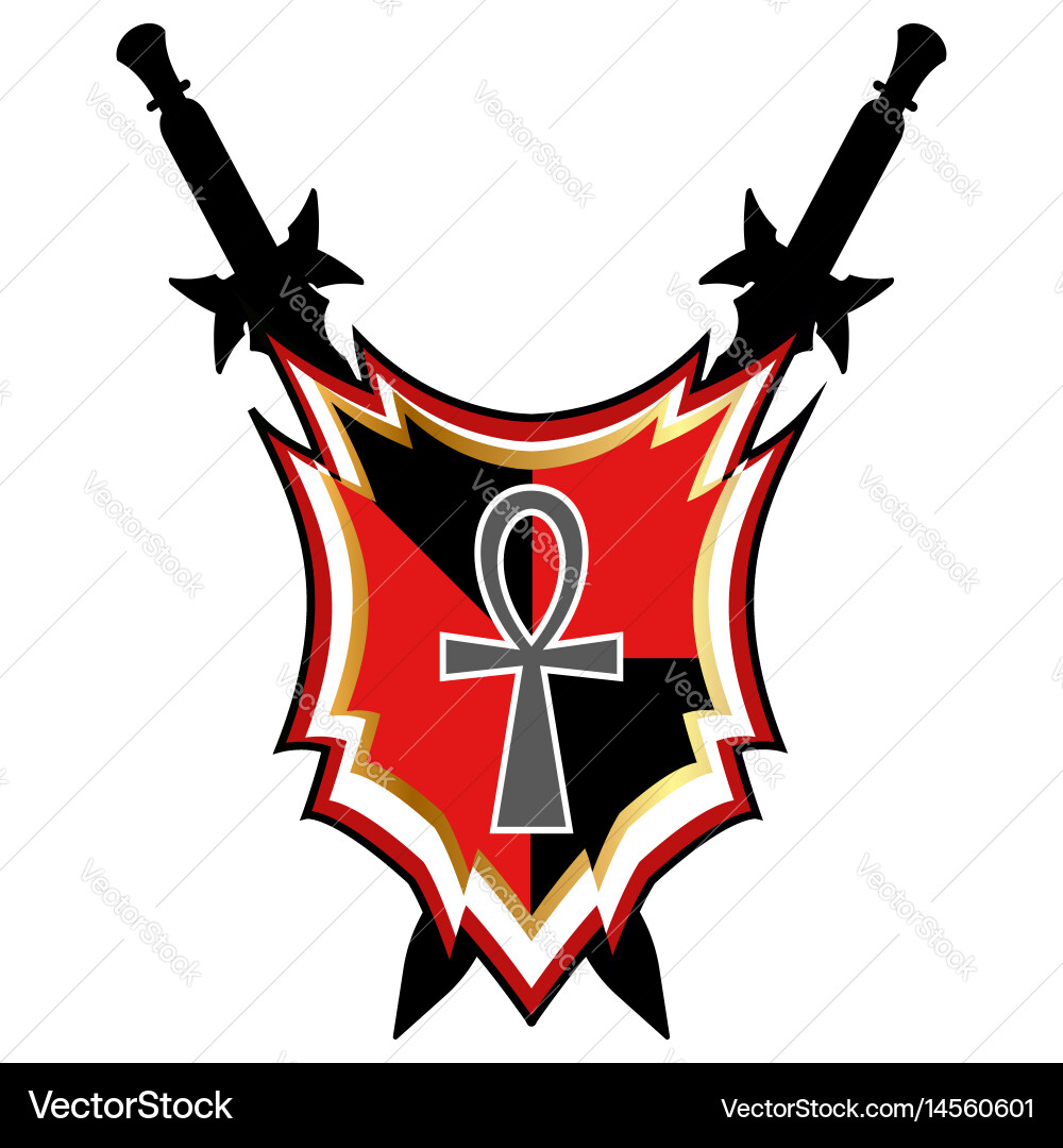 Templar shield icon Royalty Free Vector Image - VectorStock