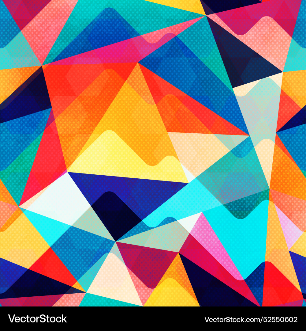 Geometric Triangle Pattern vector image