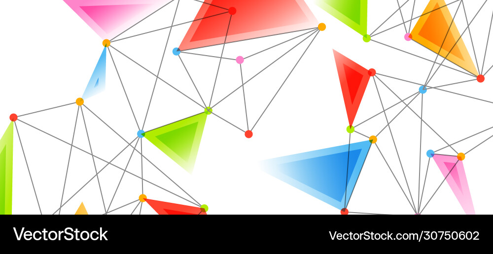 Line points connections triangular technology Line points connections triangular technology Vector Image