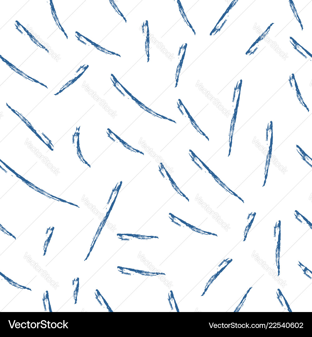 Seamless pattern of dry brush lines Vector Image