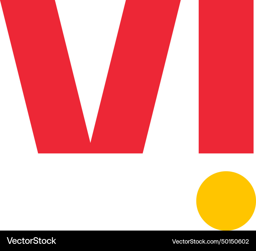 Vi logo vodafone idea Vi logo vodafone idea vector image