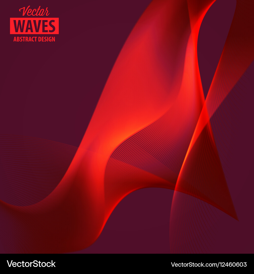 Abstract smooth color wave vector image