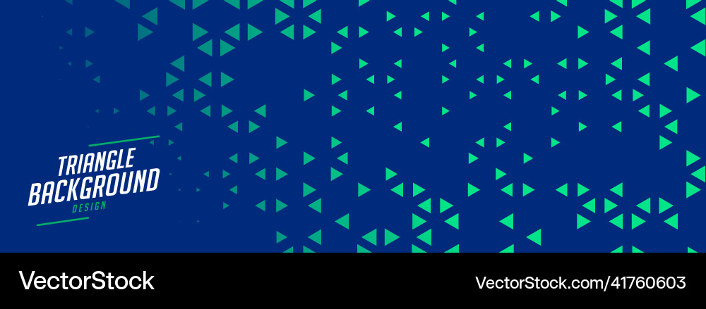 Blue triangle pattern texture background Vector Image