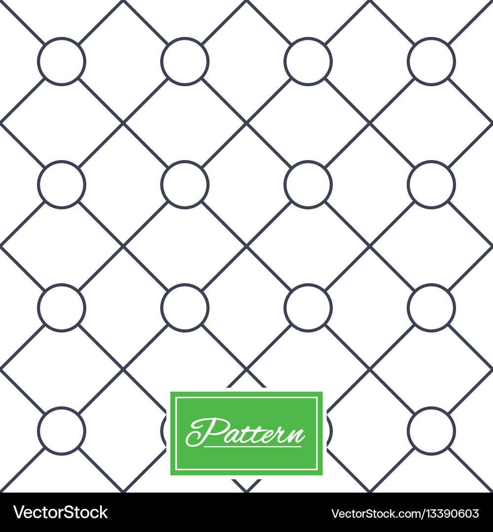 Circles grid stripped seamless pattern Vector Image