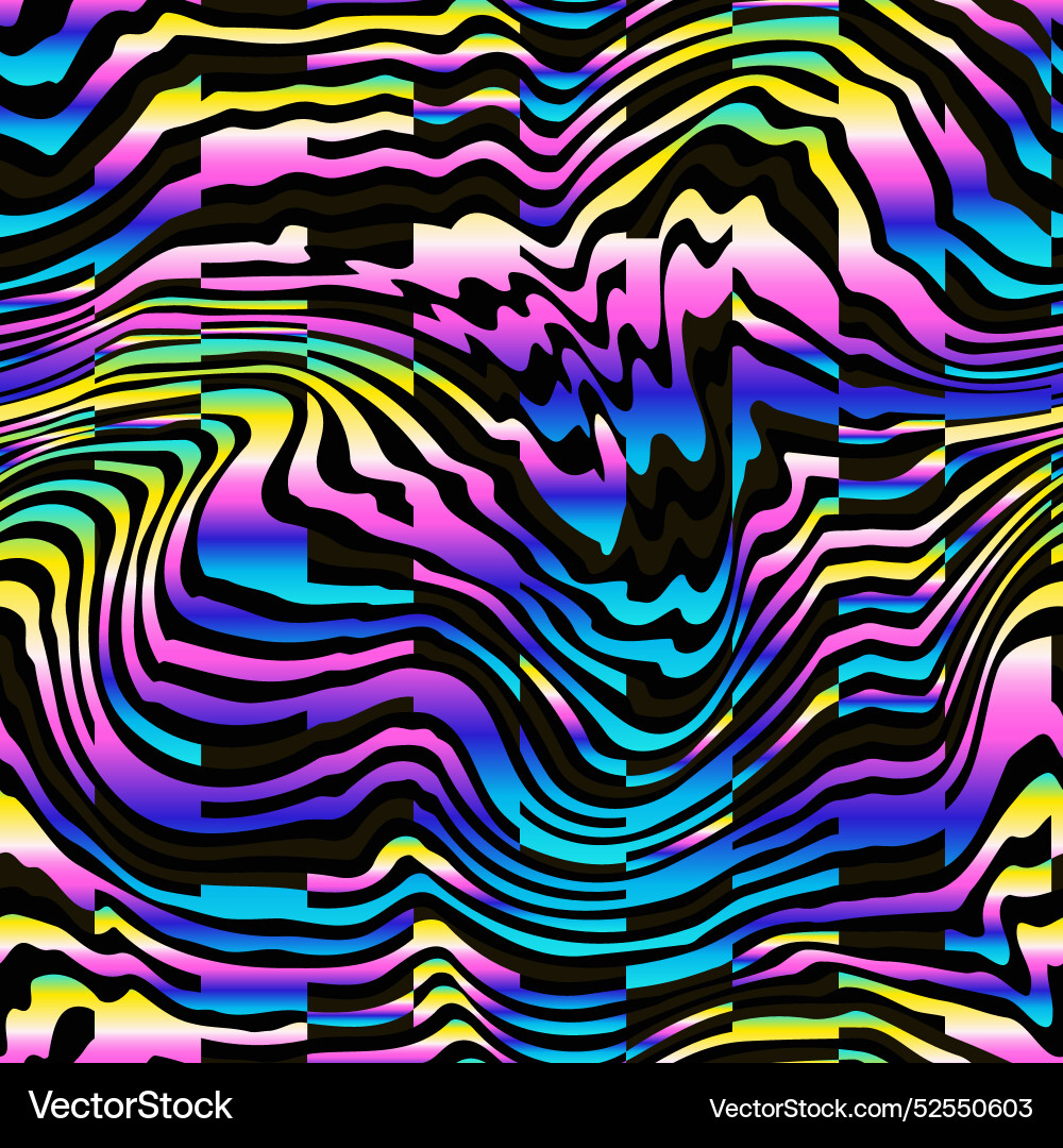 Dynamic Gradient Waves Texture vector image