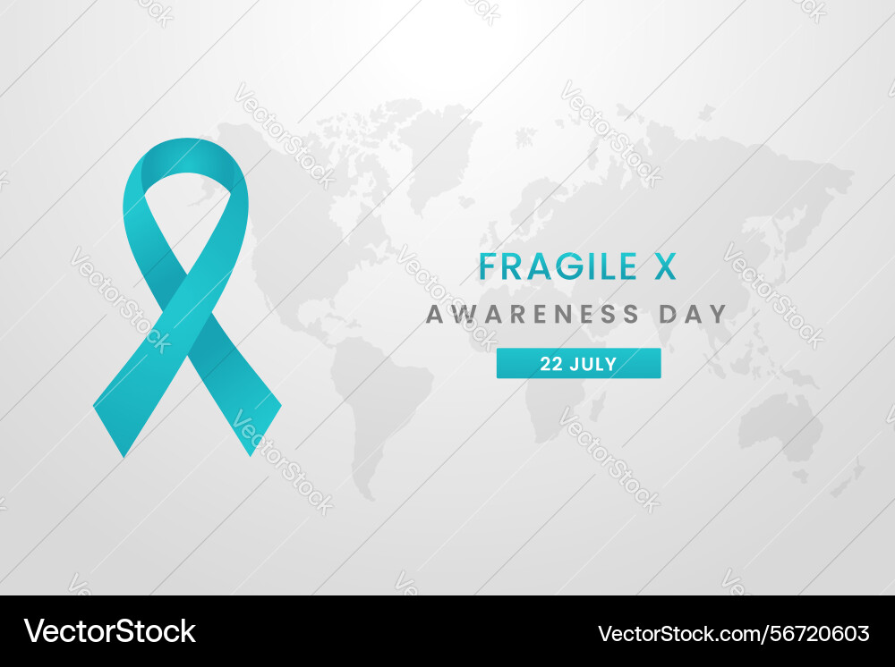 Fragile x awareness month background design Fragile x awareness month background design vector image